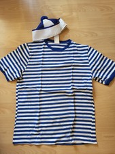 Faschingskostüm Matrose T-Shirt und Mütze Damen