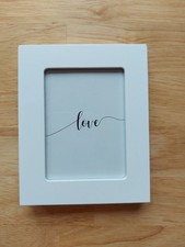 Mini-Bilderrahmen Love | 10,5 x 13 x 1 cm | weiß