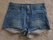Hot G-Star Jeans Hotpants Shorts Gr 38 / M Hinten Länger am Po