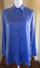 Damen Bluse von Van Laack in Gr.34/36 in blau aus Seide 