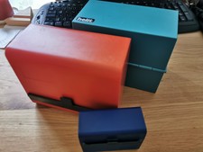 3x Karteikasten / Lernbox + Karteikarten + Register