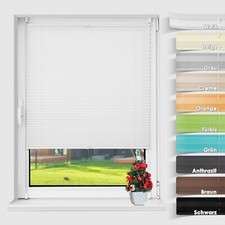 Plissee ohne Bohren klemmfix Jalousie Faltrollo verspannt Fenster Tür easyfix