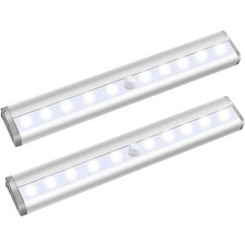 2X LED Unterbauleuchte Schranklampe Nachtlicht mit Bewegungsmelder Sensor Küche