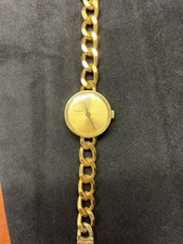 Coole Lugano Swiss Handaufzug Damen Uhr golden