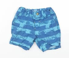 Ted Pressengarne Jungen blau gestreift Chino Shorts Größe 5 Jahre-Palmenblätter