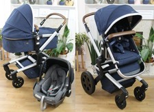 Schöner Joolz Day 2 Navy 3 in 1 Kinderwagen Travel System Maxi Cosi Pebble + Autositz