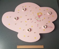 Rosa Kinderdeckenlampe Prinzessin Lillifee Niermann Sternenhimmel Wolkenform 1m