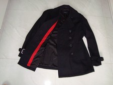  Jake's Damen Jacke Kabanjacke Kurz Mantel  Wolle Gr. schwarz