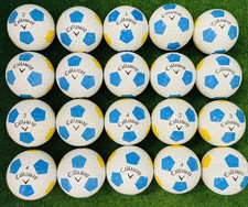 20 Callaway Chrome Soft Truvis blau / gelb  AAAA Golfbälle Wie Neu