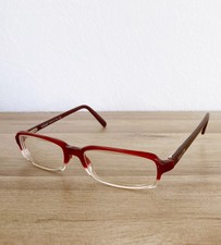 Brille Brillengestell Versace Mod. 3019 310 49 16 135 rot rechteckiger Rahmen 