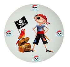 Deckenleuchte * PIRAT SEERÄUBER 1 * NAME auch LED Kinderzimmer Lampe