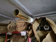 10x Messingrohr Messing Rohr 35mm x 1250mm Ms63 poliert u klarlackiert OVP 