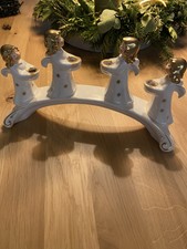 GOEBEL Engel Brücke Bogen Weiß Gold 31 cm, 42 053 1971