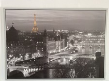 Paris Bild Gemälde IKEA Vilshult Wandbild Druck Bild mit Rahmen Wandbild Wie Neu