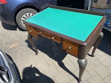 Schwarzer Schreibtisch mit Glas Einlege Tischplatte Unterlage Austauschbar Grün