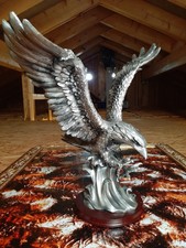Adler Figur Falke Eagle silber Deko Tiere Figuren Vögel, Elegant, Modern