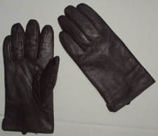ECHT-LEDER Handschuhe Fingerhandschuhe Gr. L warm gefüttert Lederhandschuh Braun