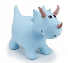 Happy Hopperz aufblasbare Hüpffahrt auf Spielzeug - türkis Triceratops  