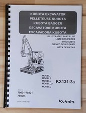 Ersatzteilliste / Stückliste / Teileliste für Kubota KX121-3a Minibagger