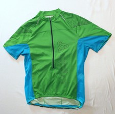 ODLO Hi-Tech Herren Fahrrad Trikot  Bike Shirt Radsport grün türkis Gr. L 50 52