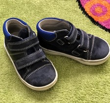 Richter Schuhe Jimmy Leder Klettverschluss Jungen Gr. 22 Mittel Halbschuhe