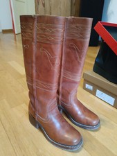 Frye Stiefel Boots Mexico 1863 Western Festival Leder Cowboy Gr. 5 1/2 braun 
