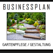 Businessplan Vorlage - Existenzgründung Gartenpflege / Gestaltung inkl. Beispiel