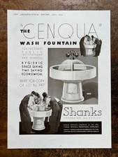 Shanks - Barrhead Schottland - Cenqua Waschbrunnen - 1934 Presse Schneiden r437