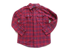 Hilfiger Hemd Shirt Top  langarm - gefüttert  rot kariert - Gr. M (8-10) 128/140