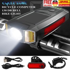 Fahrradlicht-Set 5Modus 300Lumen Super hell IPX4 wasserdicht USB wiederaufladbar