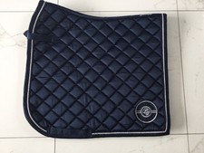 Laura Garrelli HKM Dressur Full Schabracke Elemento Crown Dunkelblau Satin w.NEU