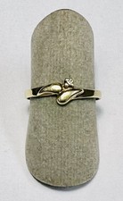 Ring 14K/585er Gold Gr. 55 mit einem Brillanten