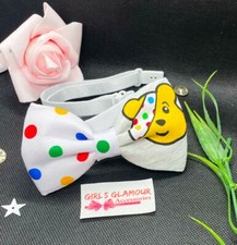 Spotty Bow Tie Neck Dickie Tupfen Clown Kostüm Schule Uniform Kleid