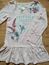 Kleid H&M Vogel Blume Gr. 98 104 Topzustand!