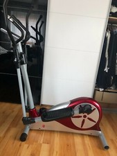 AsVIVO Crosstrainer Rot/Silber mit Display schlechter Zustand 