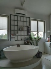 AXOR Massaud freistehende grosse ovale Luxus Badewanne TOP GEPFLEGT weiss