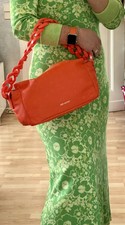 Patrizia  Pepe Tasche Touch Maxichain  Summer In Orange NEU