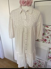 ZARA WOMAN TUNIKA KLEID MIT VOLANTS GR: S