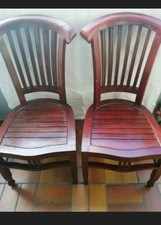 Kolonialstil Vintage Massivholz Stuhl TOP ZUSTAND