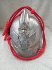 Feuerwehrhelm Portugal fire helmet Nickel Santiago do Cacem 1920  Ärmelabzeichen