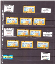 24 BUND AUTOMATENMARKEN postfr. Sätze mit ZN Ausgabe von 1999/2000 Versandstelle
