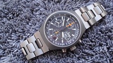 Sinn Chronograph Mod. 157 Tity Automatik komplett Titan ! in OVP ( Box & Karton)