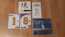 18. Geburtstag * Banner * Folienballons * Legende seit 18 Jahren * Deko * NEUw