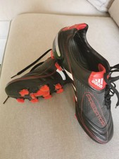 Adidas Predator X AG Känguru - Leder  schwarz rot Größe US 7 UK6 1/2  FR40 JP25