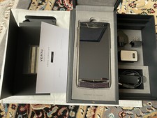 Gebraucht Original Vertu Signature Touch Pure Jet Eidechse Leder Doppeltür