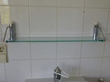 2 Stück DESIGN Badablage Glasregal Glasablage Badregal ca 69 cm