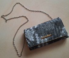 Calvin Klein Damen Tasche Clutch Portamonaie / grau / 11 x 3 x 20,5 cm