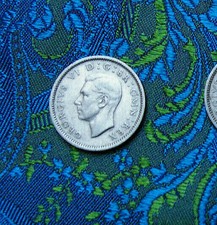  "Großbritannien 1948"- SIXPENCE - ungereinigt