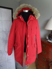 TOMMY HILFIGER Tommy Jeans Daunen Jacke/Longjacke Parka rot Gr. M 1-A-ZUSTAND!