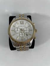 Michael Kors Lexington 45mm Edelstahl-Armbanduhr für Herren - Silber Gold